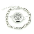 Silver charm perfume bracelet, charm bracelets for women